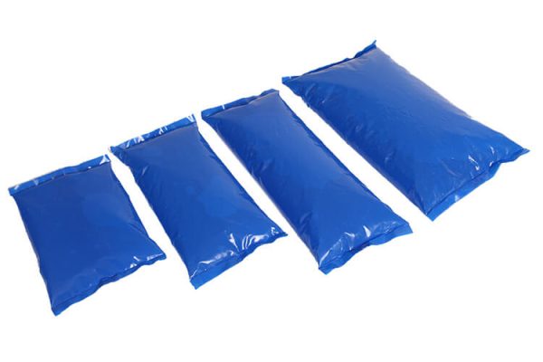 Temperature control packs (gel packs, dry ice